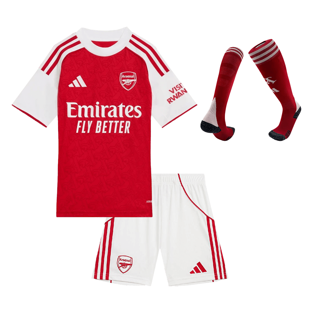 Kids Arsenal Custom Home Full Soccer Kits 2025/26
