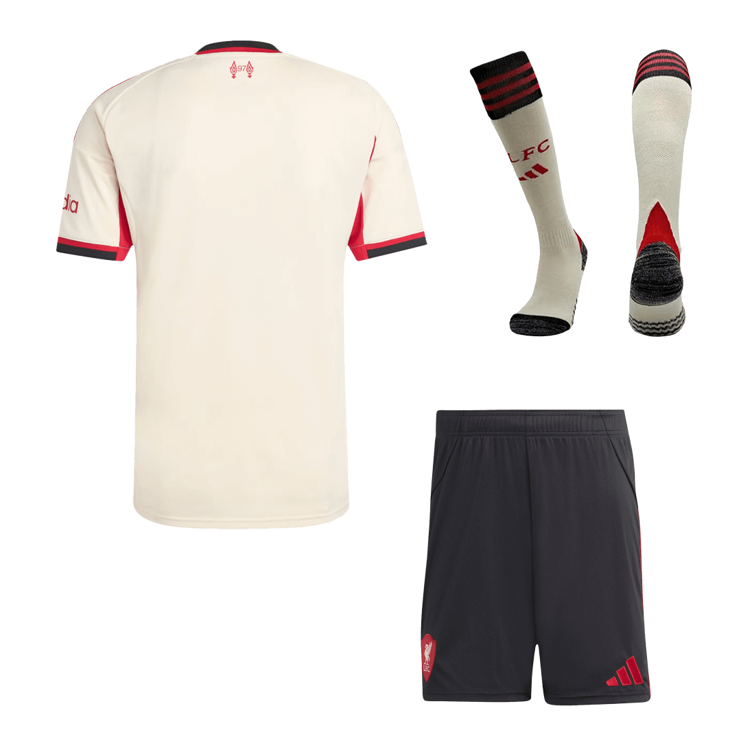 Liverpool Away Custom Full Soccer Kit 2025/26