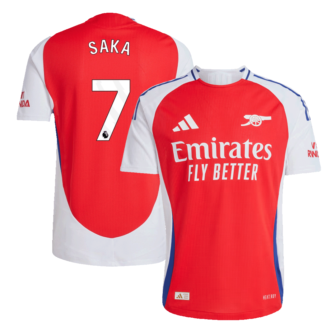Arsenal SAKA #7 Home Custom Player Version Soccer Jersey 2024/25