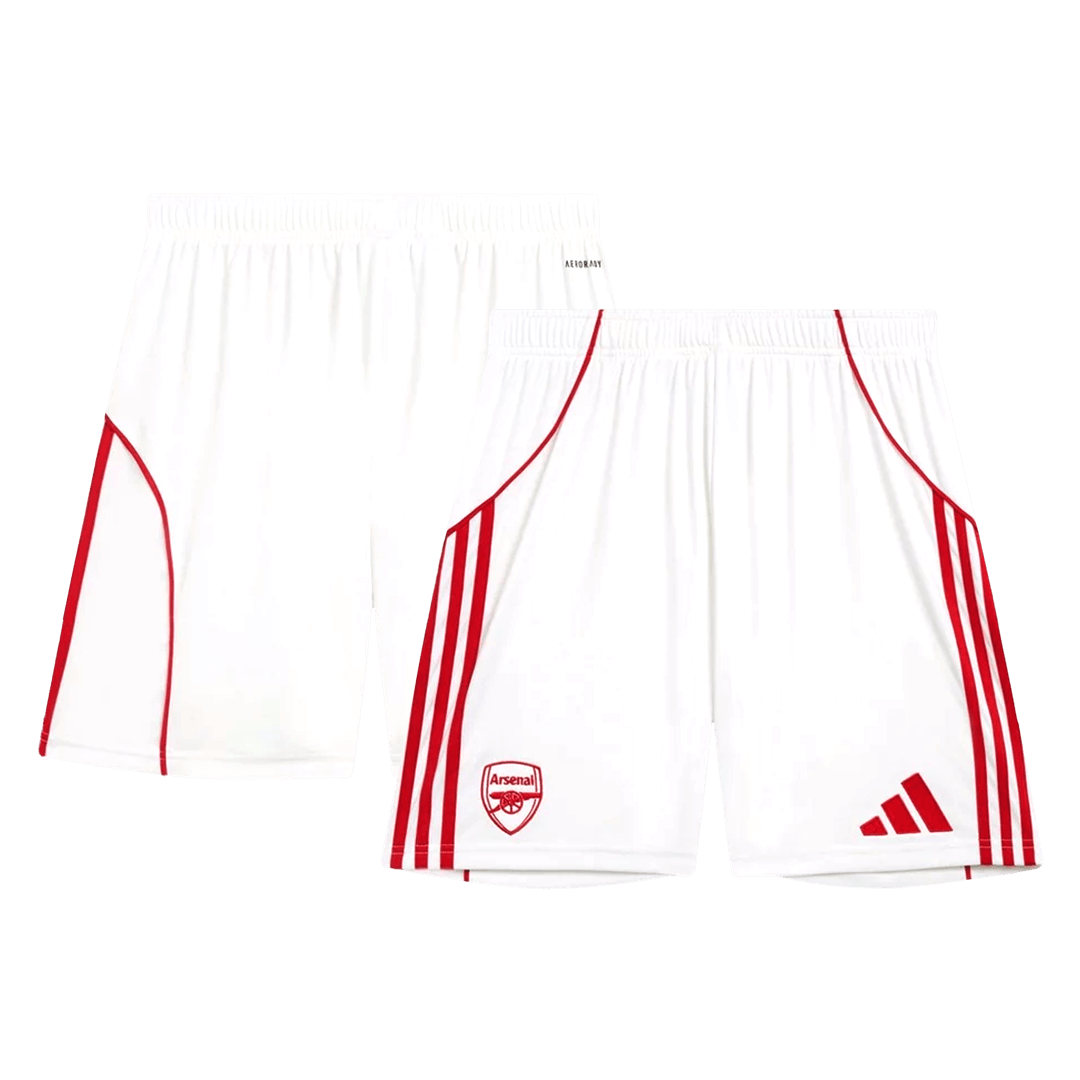Arsenal Soccer Shorts Custom Home 2025/26