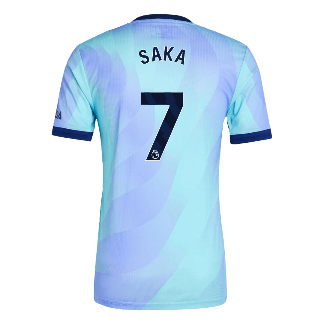 Arsenal SAKA #7 Third Away Custom Player Version Soccer Jersey 2024/25