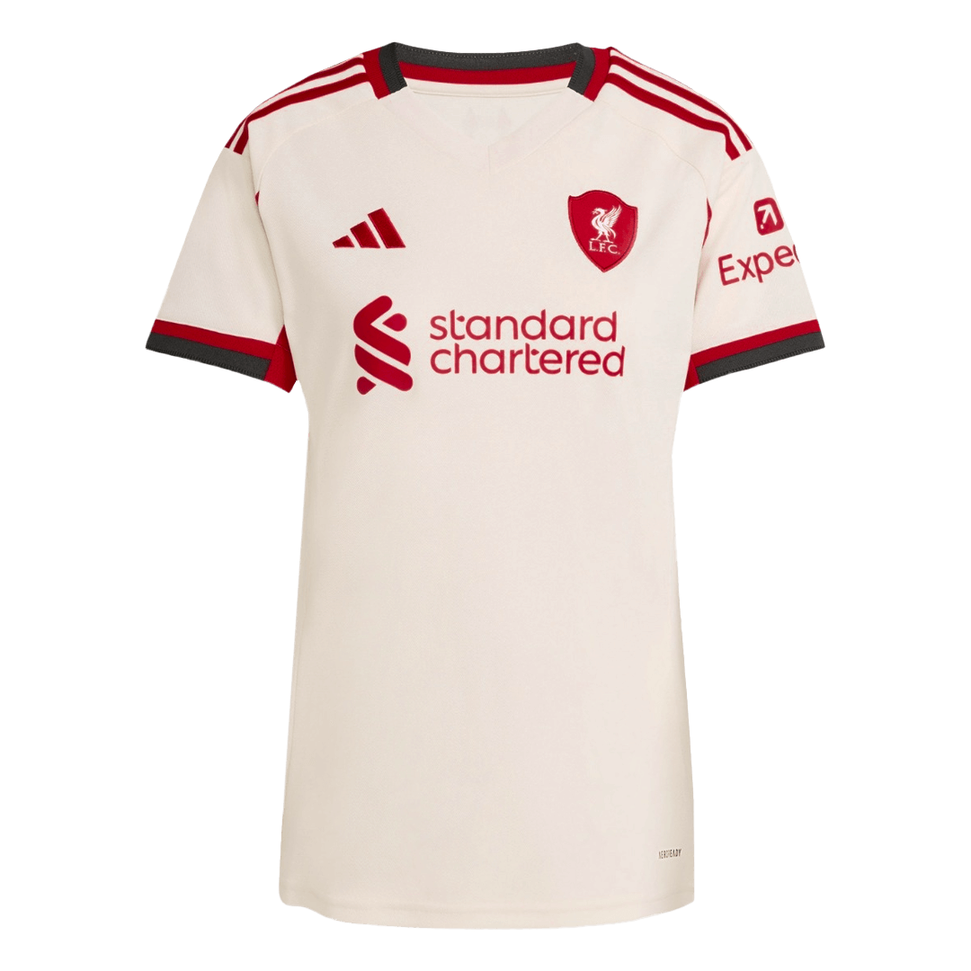 Liverpool Soccer Jersey Away Women's Custom Shirt 2025/26