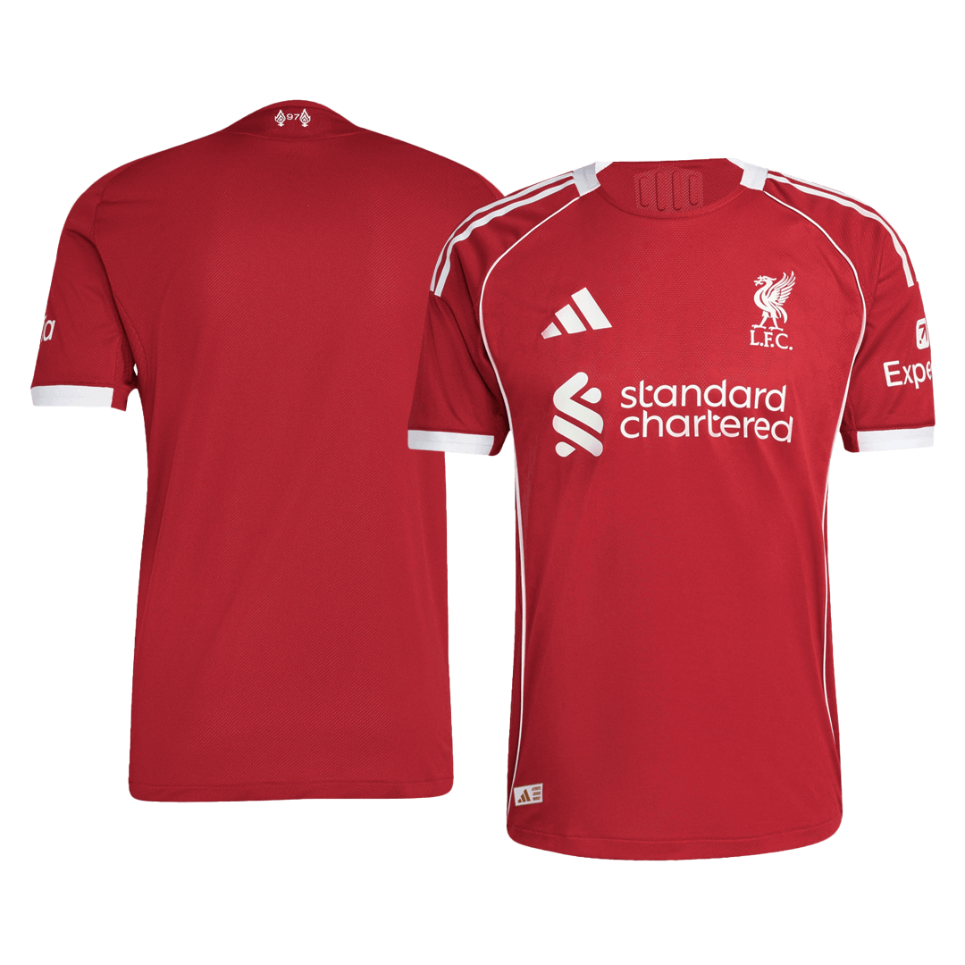 Liverpool Home Custom Player Version Soccer Jersey 2025/26