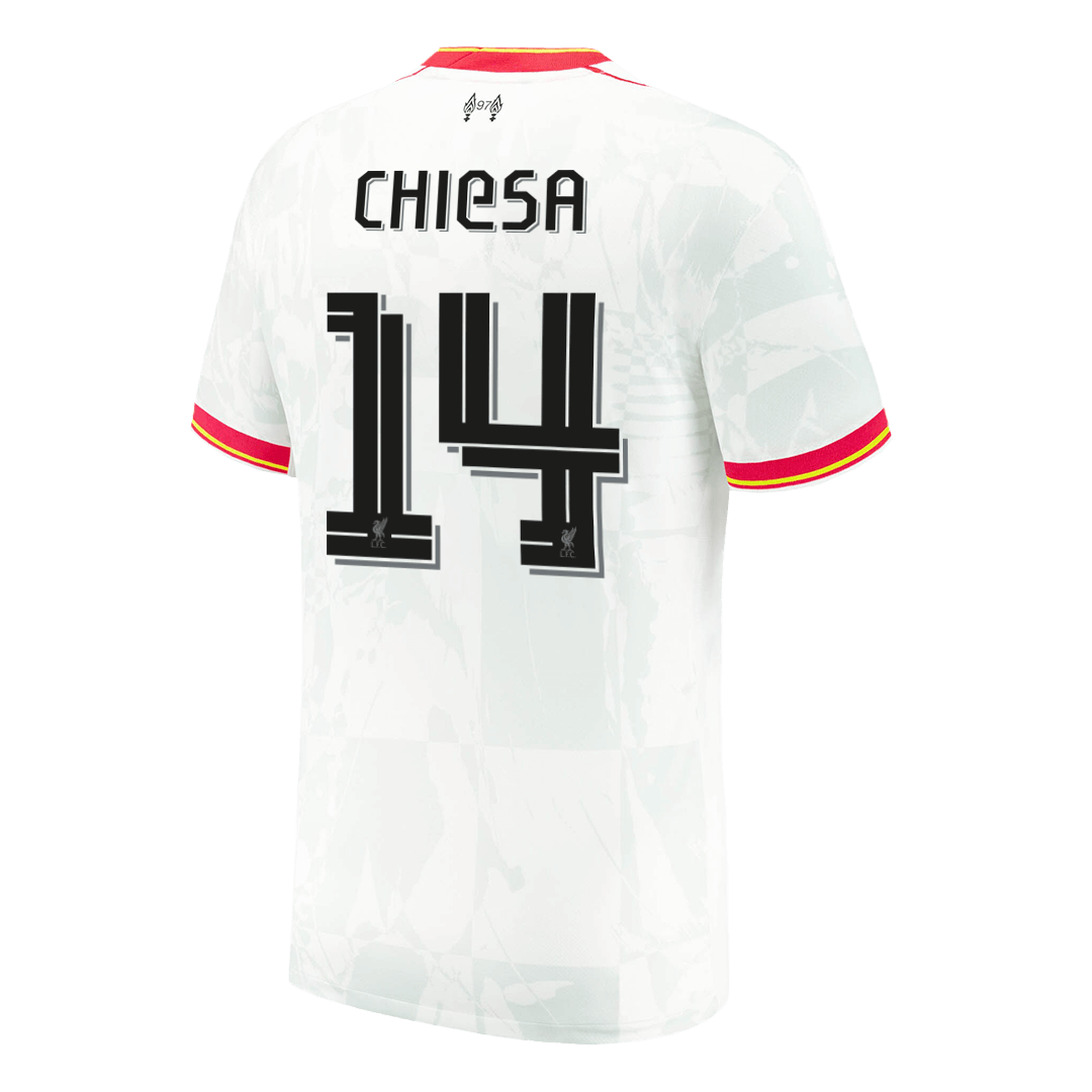 CHIESA #14 Liverpool Soccer Jersey Third Away Custom Shirt 2024/25 -UCL
