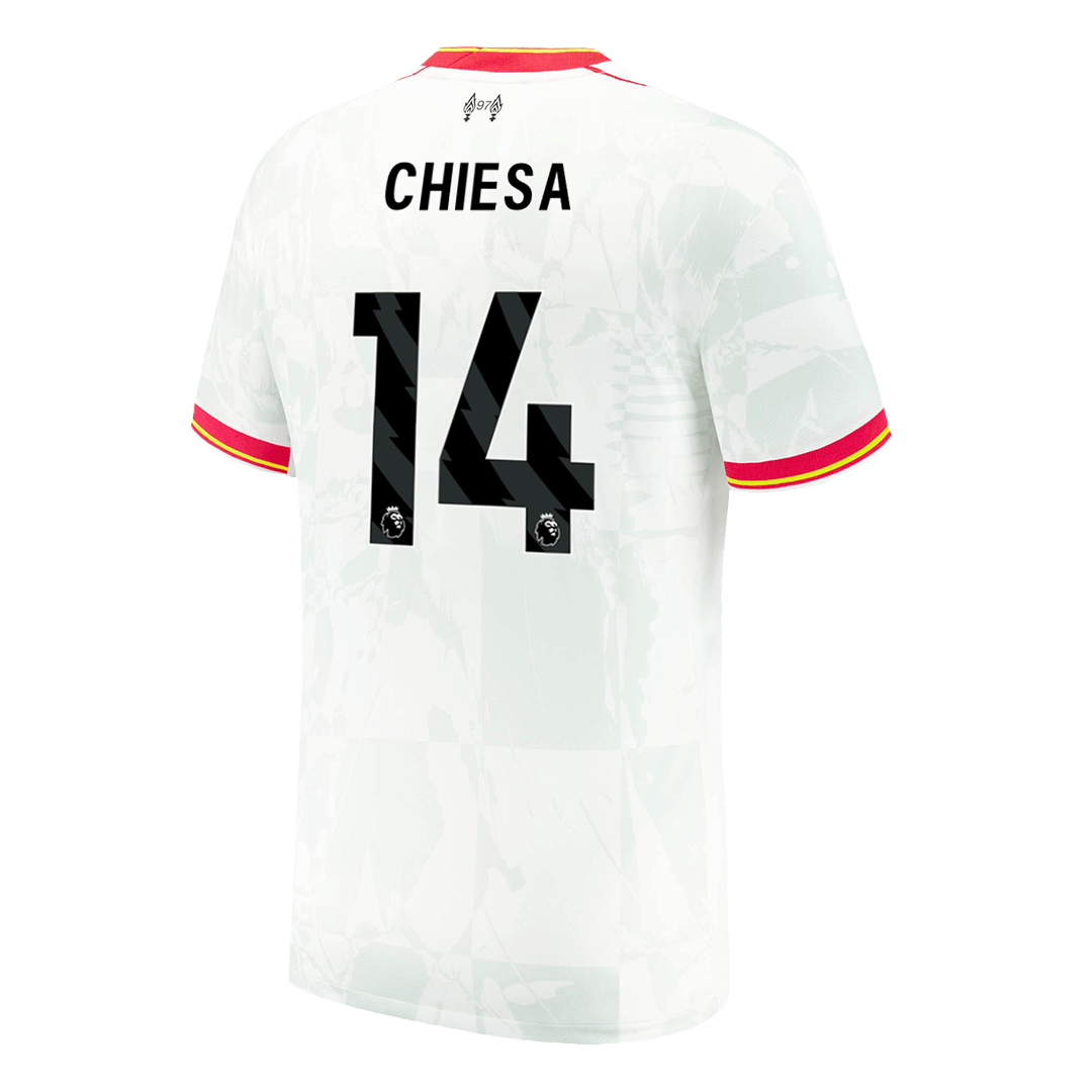 CHIESA #14 Liverpool Soccer Jersey Third Away Custom Shirt 2024/25