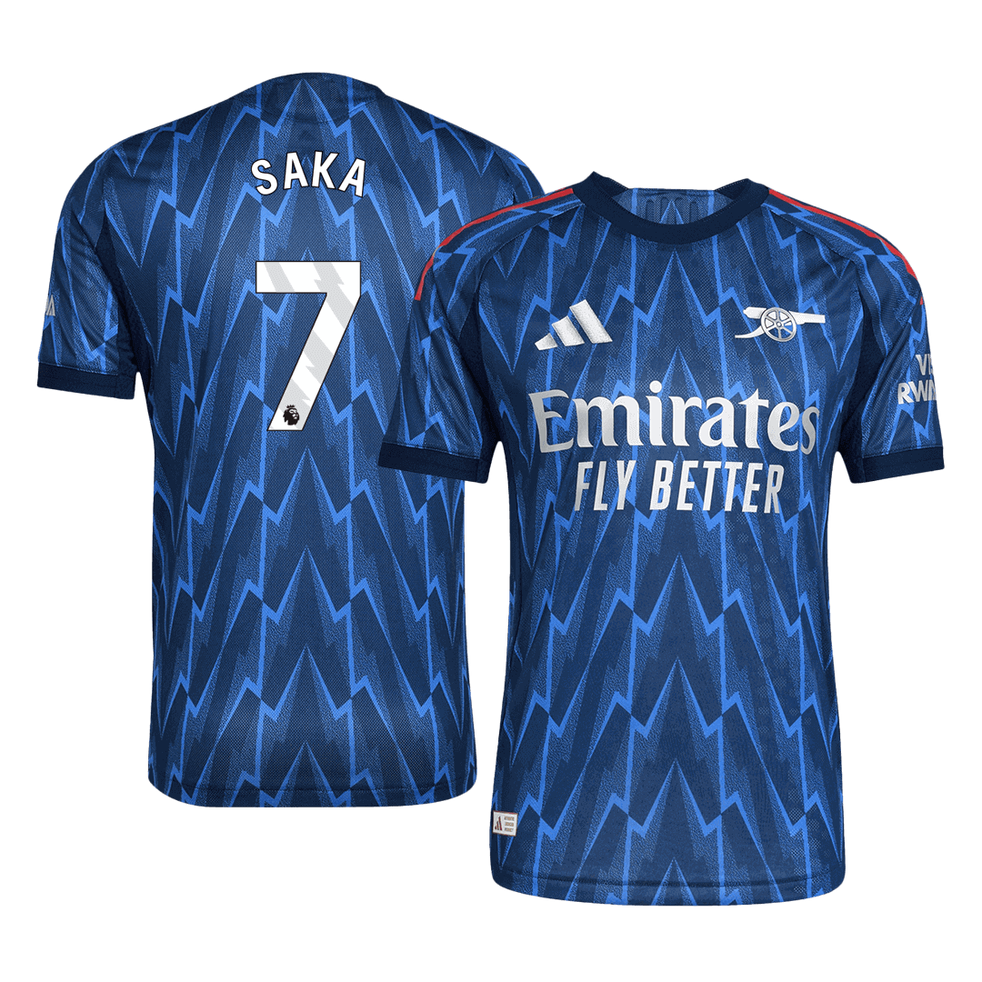 Arsenal SAKA #7 Away Custom Player Version Soccer Jersey 2025/26